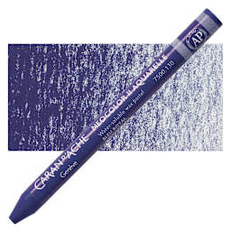 Caran d'Ache Neocolor II Aquarelle Artists' Pastel - Royal Blue pastel and swatch