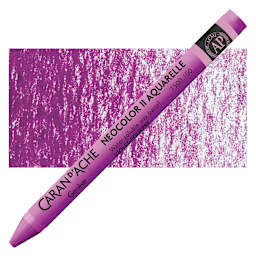 Caran d'Ache Neocolor II Aquarelle Artists' Pastel - Purple Violet pastel and swatch