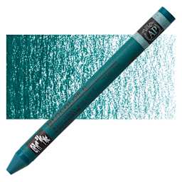 Caran d'Ache Neocolor II Aquarelle Artists' Pastel - Greenish Blue pastel and swatch