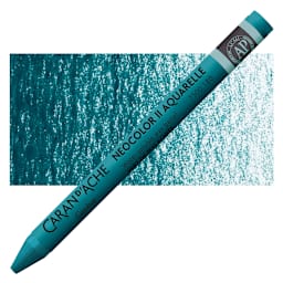 Caran d'Ache Neocolor II Aquarelle Artists' Pastel - Malachite Green pastel and swatch