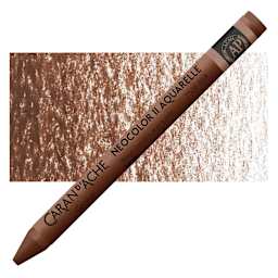 Caran d'Ache Neocolor II Aquarelle Artists' Pastel  - Brown pastel and swatch