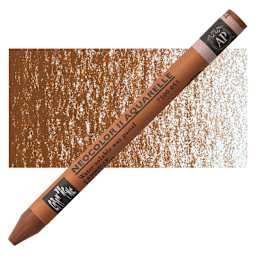 Caran d'Ache Neocolor II Aquarelle Artists' Pastel - Cinnamon pastel and swatch