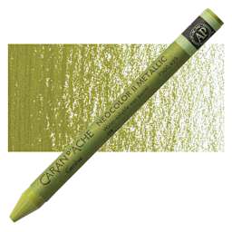 Caran d'Ache Neocolor II Aquarelle Artists' Pastel - Gold pastel and swatch