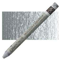 Caran d'Ache Neocolor II Aquarelle Artists' Pastel - Silver pastel and swatch
