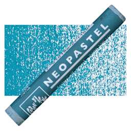Caran d'Ache Neopastel - Azurite Blue pastel and swatch