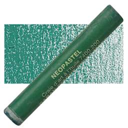 Caran d'Ache Neopastel - Bluish Green pastel and swatch