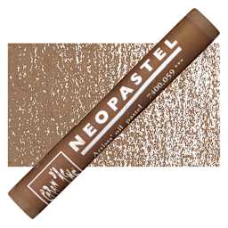 Caran d'Ache Neopastel - Brown pastel and swatch