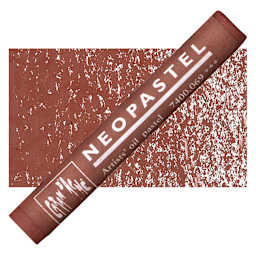 Caran d'Ache Neopastel - Burnt Sienna pastel and swatch
