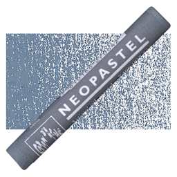 Caran d'Ache Neopastel - Dark Gray pastel and swatch