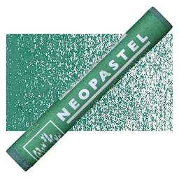 Caran d'Ache Neopastel - Emerald Green pastel and swatch