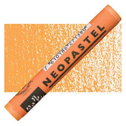 Caran d'Ache Neopastel - Fast Orange pastel and swatch