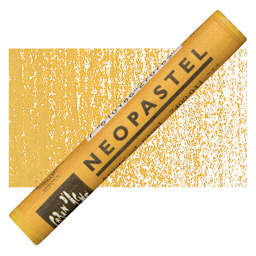 Caran d'Ache Neopastel - Golden Ochre pastel and swatch