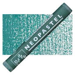 Caran d'Ache Neopastel - Greenish Blue pastel and swatch
