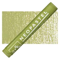 Caran d'Ache Neopastel - Khaki Green pastel and swatch