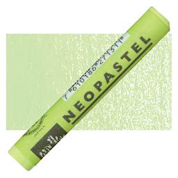 Caran d'Ache Neopastel - Lime Green pastel and swatch