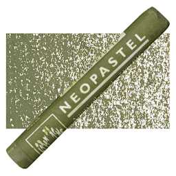 Caran d'Ache Neopastel - Olive Gray pastel and swatch