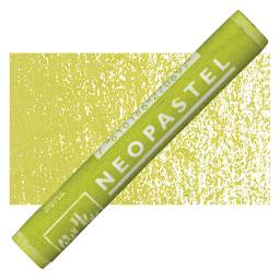 Caran d'Ache Neopastel - Olive Yellow pastel and swatch