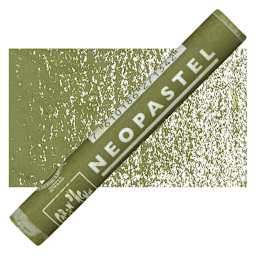 Caran d'Ache Neopastel - Olive pastel and swatch
