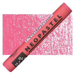 Caran d'Ache Neopastel - Rasberry Red pastel and swatch