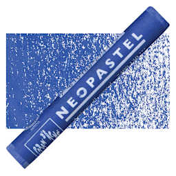 Caran d'Ache Neopastel - Sapphire Blue pastel and swatch