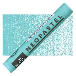 Caran d'Ache Neopastel - Turquoise Green pastel and swatch