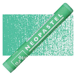 Caran d'Ache Neopastel - Veronese Green pastel and swatch