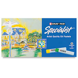 Sakura Cray-Pas Specialist Oil Pastels Sets - Top view of package of Set of 36 