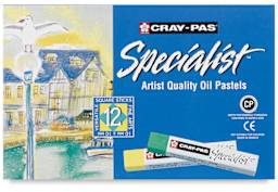 Sakura Cray-Pas Specialist Oil Pastels Sets - Top view of package of Set of 12 