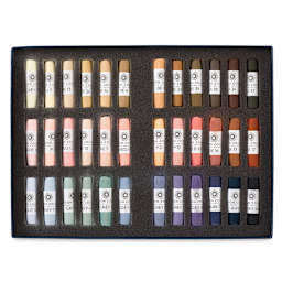 Unison Handmade Pastel Set - Portrait Colors, Set of 36, Full Stick (set contents)