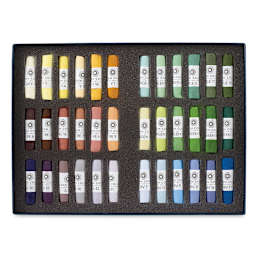 Unison Handmade Pastel Set - Landscape Colors, Set of 36, Full Stick (set contents)