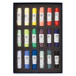 Unison Handmade Pastel Set - Starter Colors, Set of 18, Full Stick (set contents)