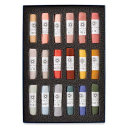 Unison Handmade Pastel Set - Portrait Colors, Set of 18, Full Stick