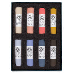 Unison Handmade Pastels - Portrait Colors, Set of 8 (set contents)
