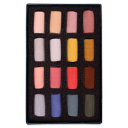 Unison Handmade Pastels - Portrait Colors, Half Stick, Set of 16 (set contents)