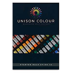 Unison Handmade Pastels - Assorted Colors, Set of 16, Half Stick (front of package)