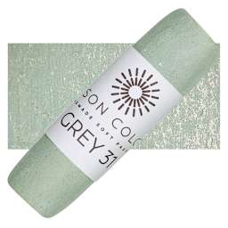 Unison Handmade Pastel - Grey 31, swatch and pastel