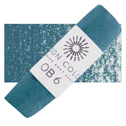 Unison Handmade Pastel - Ocean Blue 6 pastel and swatch