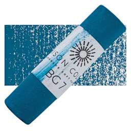 Unison Handmade Pastel - Blue Green 7 pastel and swatch