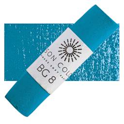 Unison Handmade Pastel - Blue Green 8 pastel and swatch