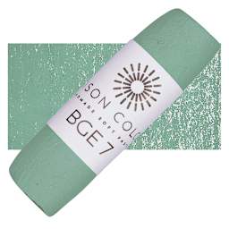 Unison Handmade Pastel - Blue Green Earth 7 pastel and swatch