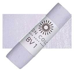 Unison Handmade Pastel - Blue Violet 1 pastel and swatch