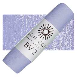 Unison Handmade Pastel - Blue Violet 1 pastel and swatch