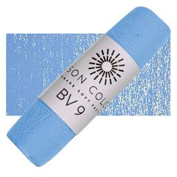 Unison Handmade Pastel - Blue Violet 9 pastel and swatch