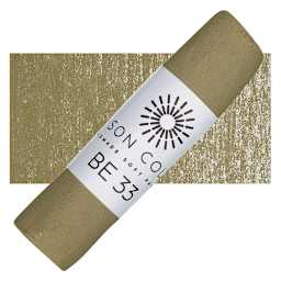 Unison Handmade Pastel - Brown Earth 33 pastel and swatch