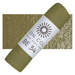 Unison Handmade Pastel - Brown Earth 34 pastel and swatch