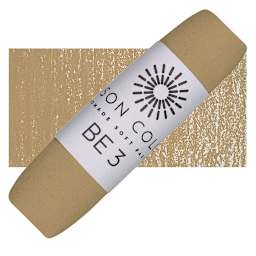 Unison Handmade Pastel - Brown Earth 3 pastel and swatch