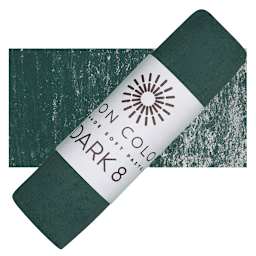 Unison Handmade Pastel - Dark 8 pastel and swatch