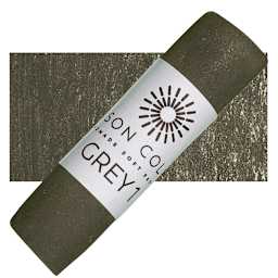 Unison Handmade Pastel - Gray 1 pastel and swatch