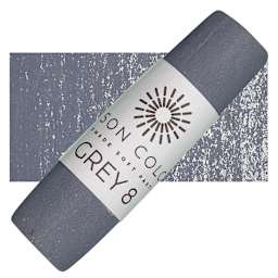 Unison Handmade Pastel - Gray 8 pastel and swatch