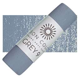 Unison Handmade Pastel - Gray 9 pastel and swatch